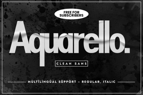 Aquarello Typeface Review for Modern Branding