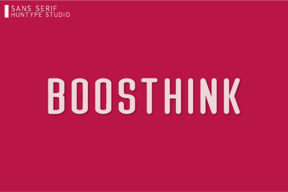 Boosthink: A Versatile Sans Serif Font for Modern Editorial Design