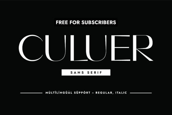 Culuer Font Review: Stylish Sans Serif for Modern Campaigns
