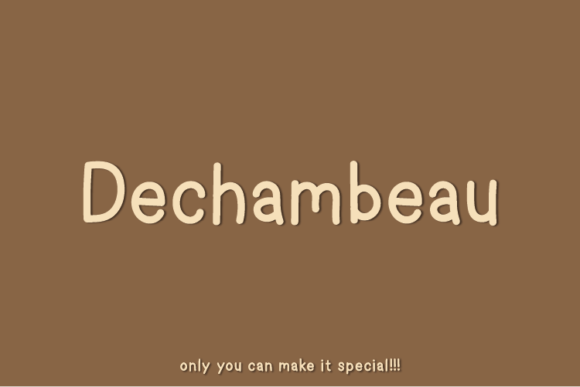 Dechambeau: A Unique Sans Serif Font for Modern Web Design