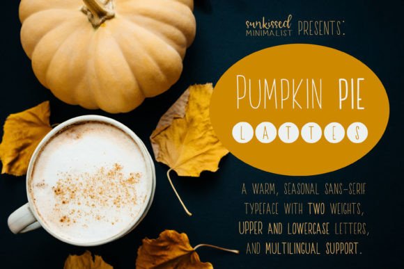 Designing Cozy Headlines with the Pumpkin Pie Lattes Typeface