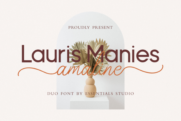 Designing with Lauris Manis Amaline Duo Font