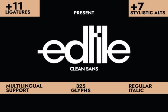 Edtile: The Clean Sans Serif Font for Modern Branding