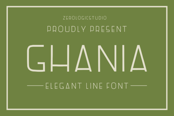 Elevate Your Brand with the Ghania Sans Serif Typeface