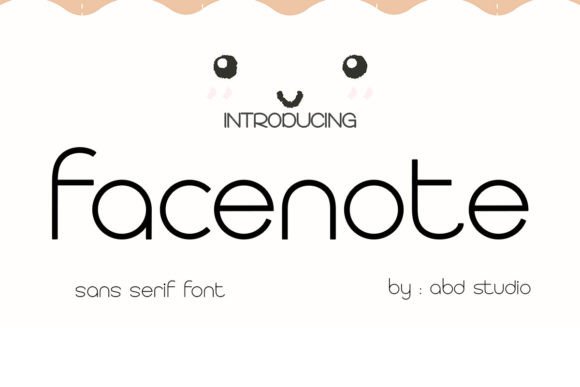 Facenote: A Minimalist Sans Serif Font for Modern Web Design