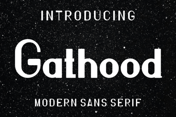 Gathood: A Friendly Sans Serif Typeface for Modern Editorial Design