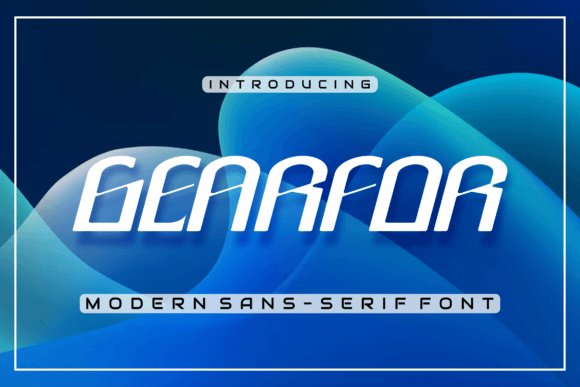 Gearfor: A Modern Sans Serif Typeface for Bold Branding