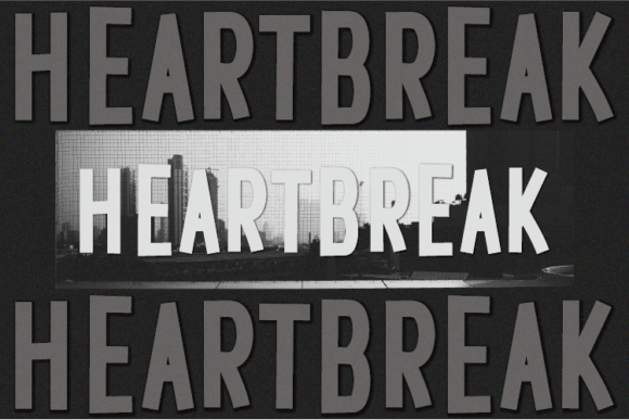 Heartbreak Font: Modern Sans Serif for Editorial Design
