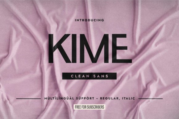 Kime: A Clean Sans Serif Typeface for Modern Campaigns