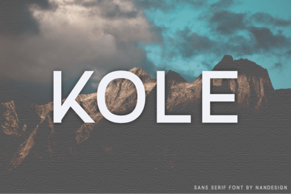 Kole: A Modern Sans Serif Typeface for Editorial Design