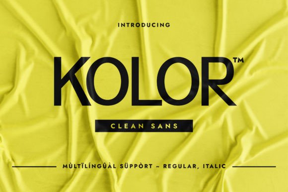 Kolor: The Minimalist Sans Serif Font for Modern Makers