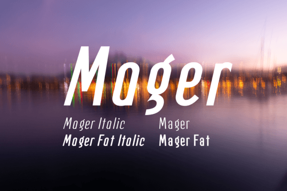 Mager: The Narrow Sans Serif Typeface for Bold Marketing