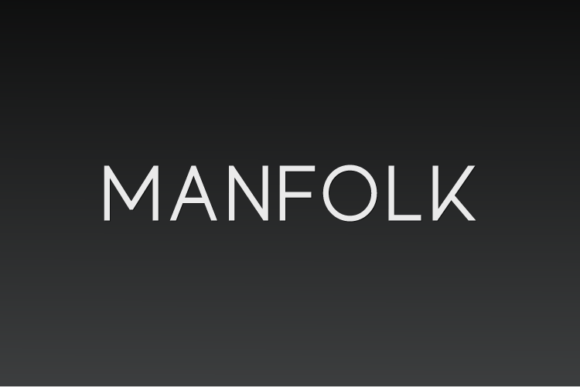 Manfolk: A Modern Sans Serif Typeface for Digital Brands