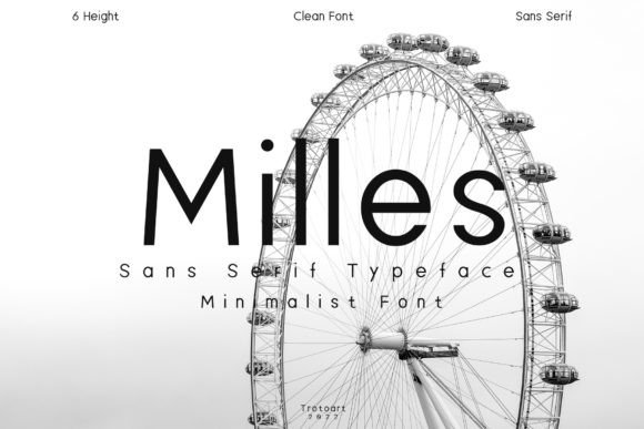 Milles Typeface: A Clean Font for Branding