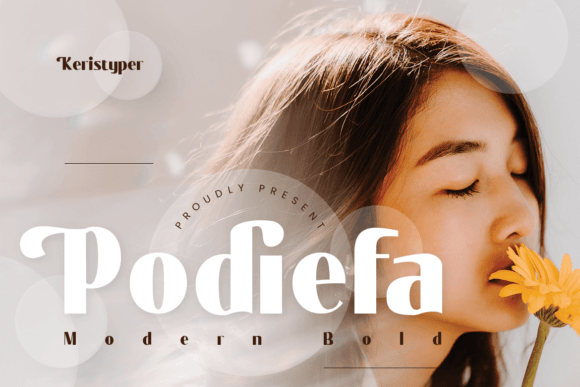 Podiefa: A Modern Sans Serif Typeface for Editorial Design