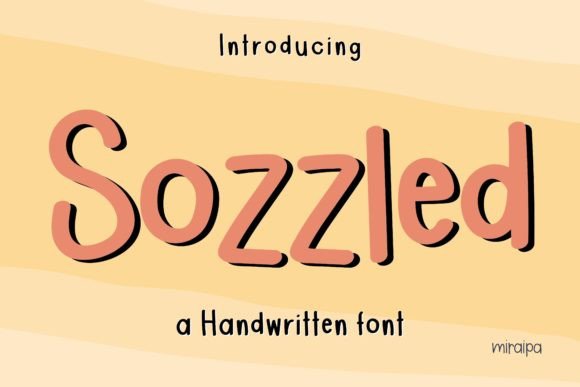 Sozzled: A Friendly Sans Serif Font for Crafters