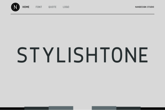 Stylishtone: A Modern Sans Serif Typeface for Web Design