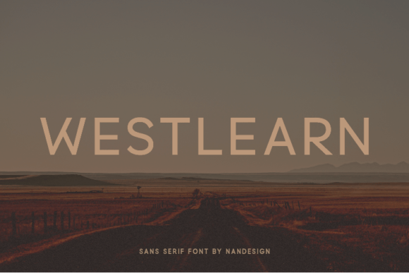 Westlearn Font: A Modern Sans Serif for Handmade Brands