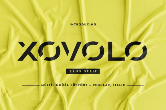 Xovolo: A Minimalist Sans Serif Font for Makers